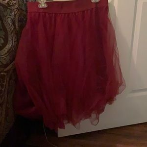 Red skirt